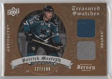 2008-09 Upper Deck Artifacts Treasured Swatches Dual 127/199 Patrick Marleau 2d8