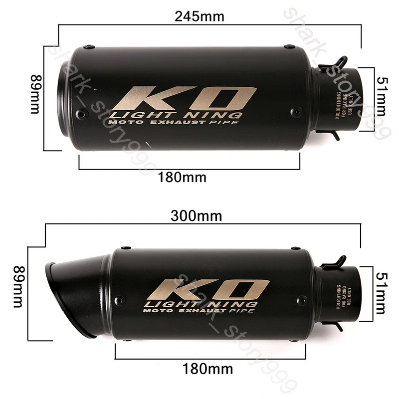 Tubo medio de escape puntas silenciador deslizables para Suzuki Vstrom 1000 DL1000 2002-2013 Foto 2 de 4