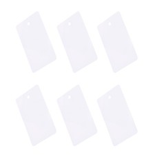 100PCS Waterproof Eyelet Hole Plastic SHIPPING Tags OUTDOOR Tags 40 x 60mm White