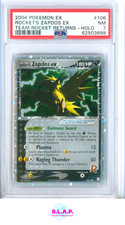 ROCKET'S ZAPDOS EX POKEMON TEAM ROCKET RETURNS - HOLO 106 2004 PSA 7