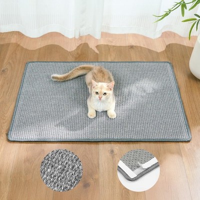 Cat Scratcher Mat,Natural Sisal Cat Scratch Pad,Horizontal Floor Cat Scratchi...