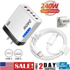 240W Super Fast Charging USB Type C Wall Charger For Samsung iPhone Google Motor