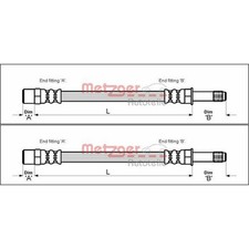 Flexible de frein Mercedes CLASSE V