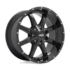 20x10 Moto Metal MO970 Gloss Black With Milled Lip Wheel 5x135 (-24mm)