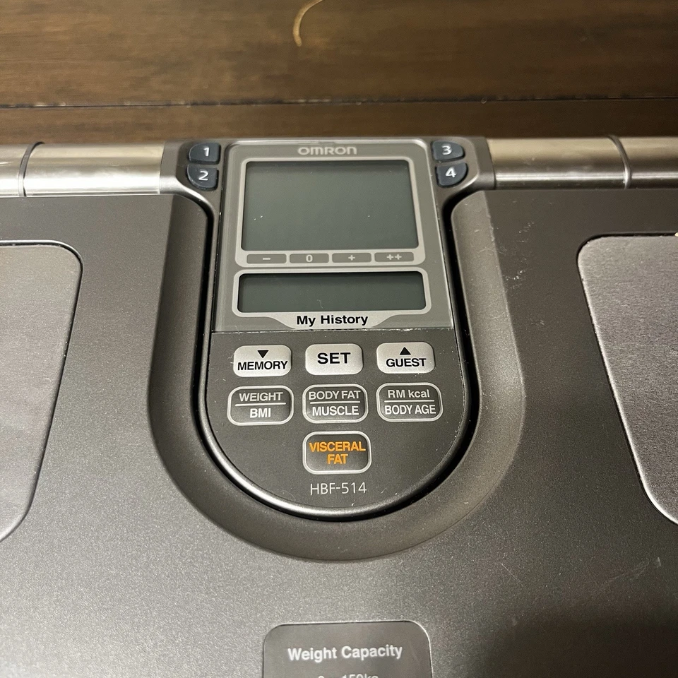 Monitor de detección de composición corporal completo Omron HBF-514 escala grasa corporal IMC probado Foto 2 de 3