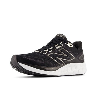 New Balance Fresh Foam 680 V8 Womens Running Shoe Black Gold 7.5