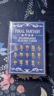 Final Fantasy 30th Anniversary Transparent Playing Cards Selten Neu