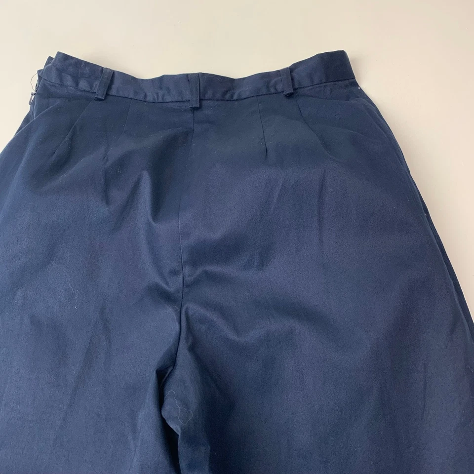 Timberland Wide-Leg Trousers Classic Navy Cotton Women's UK 8 — 第 4/4 张图片