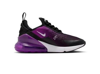 Nike Air Max 270 Purple / Black Fade 943345-044 Womens Size 6 / Youth 4.5 Gs