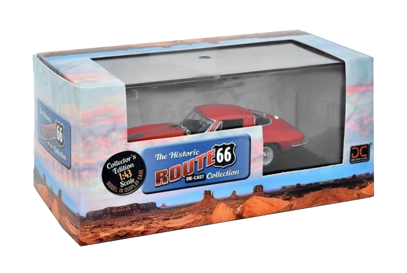 EAGLEMOSS 1/43 DIE-CAST CHEVROLET CORVETTE C2 STINGRAY COUPE (1963) BRAND NEW