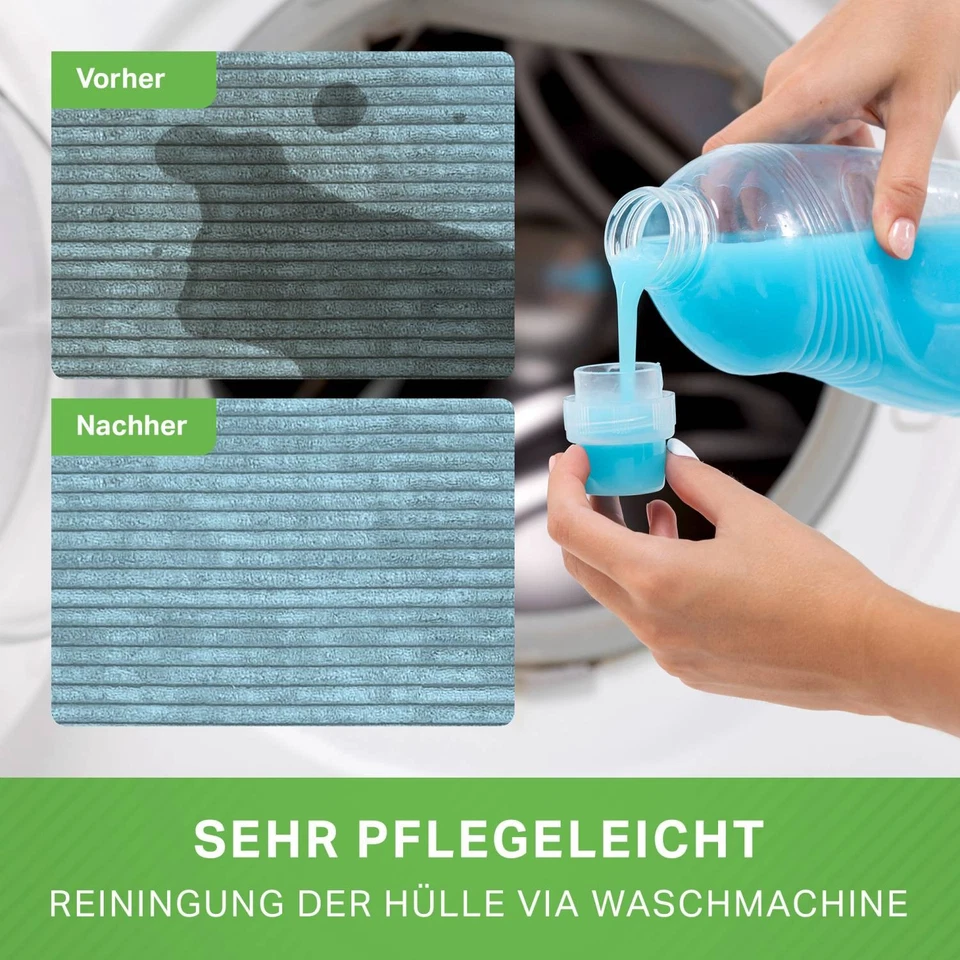 Sitzsack XXL Sitzsack "Scoop" Cordstoff mit Füllung Bean Bag Wohnkissen Gaming - Bild 3 von 4