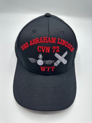 The Corps USS Abraham Lincoln CVN 72 WTT Logo Black Baseball Cap Hat One Size