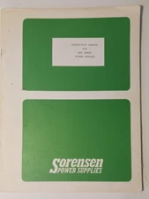 SORENSEN QRD SERIES POWER SUPPLY INSTRUCTION MANUAL