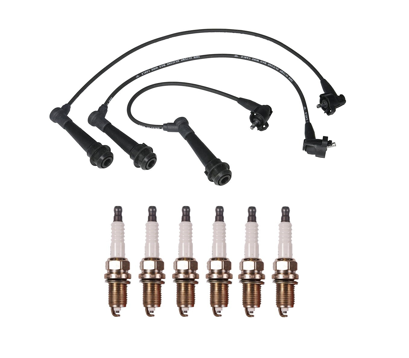 Denso Wire Set 5mm  6 U-Groove Design Spark Plug 0.044 Kit For Lexus 3.0L L6