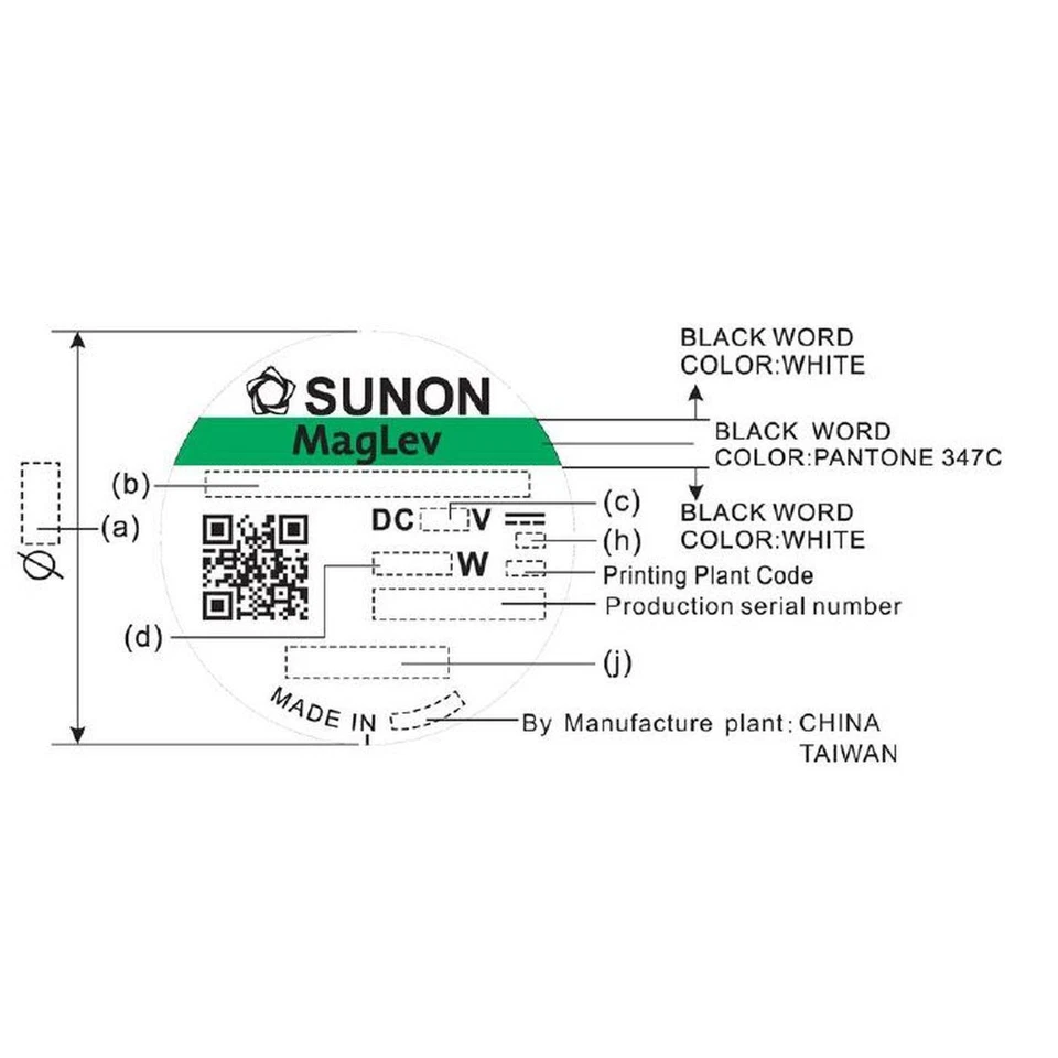Lüfter 5V DC 0,33W 25x25x10mm 5,1m³/h 9800U/Min 5,1m³/h Sunon MF25100V21000UA99 - Bild 4 von 4