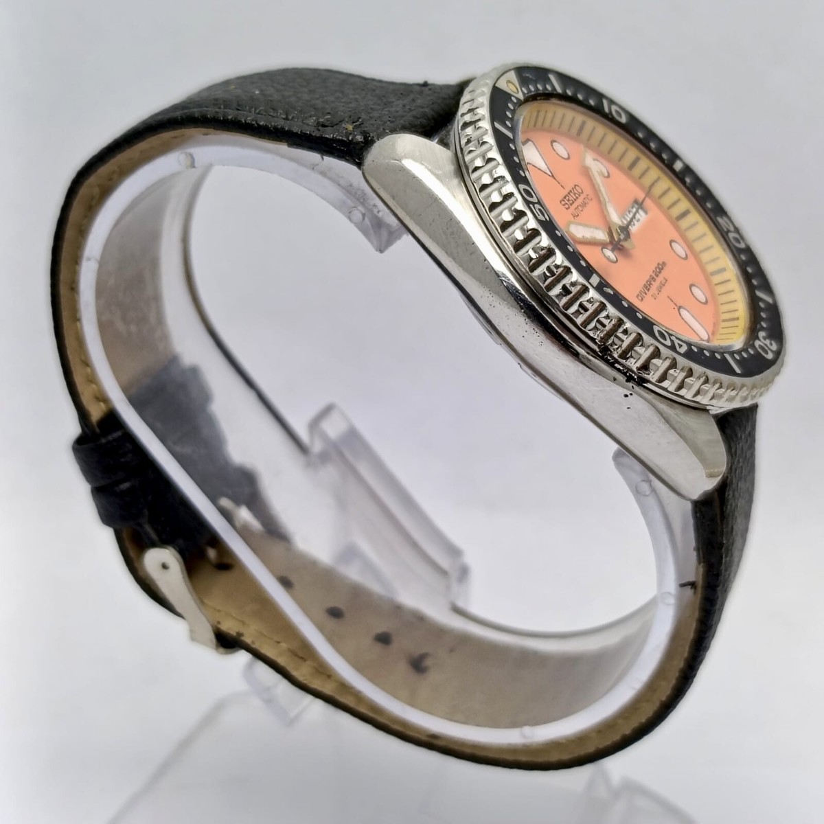 Seiko 7S26-0020 Scuba Diver 200m Orange Dial Vintage Men's Watch