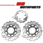 300mm 272mm Front Rear Brake Disc Rotor 3pcs For Aprilia ETV 1000 Caponord 01-07