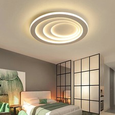 Lámpara Colgante LED Redonda Lámpara Techo Salón Dormitorio Decoración 40W