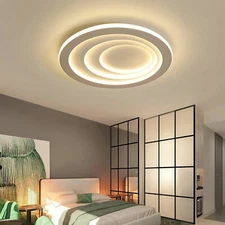 LED Round Ceiling Light Chandelier Living Room Bedroom Decorate Pendant Lamp 40W