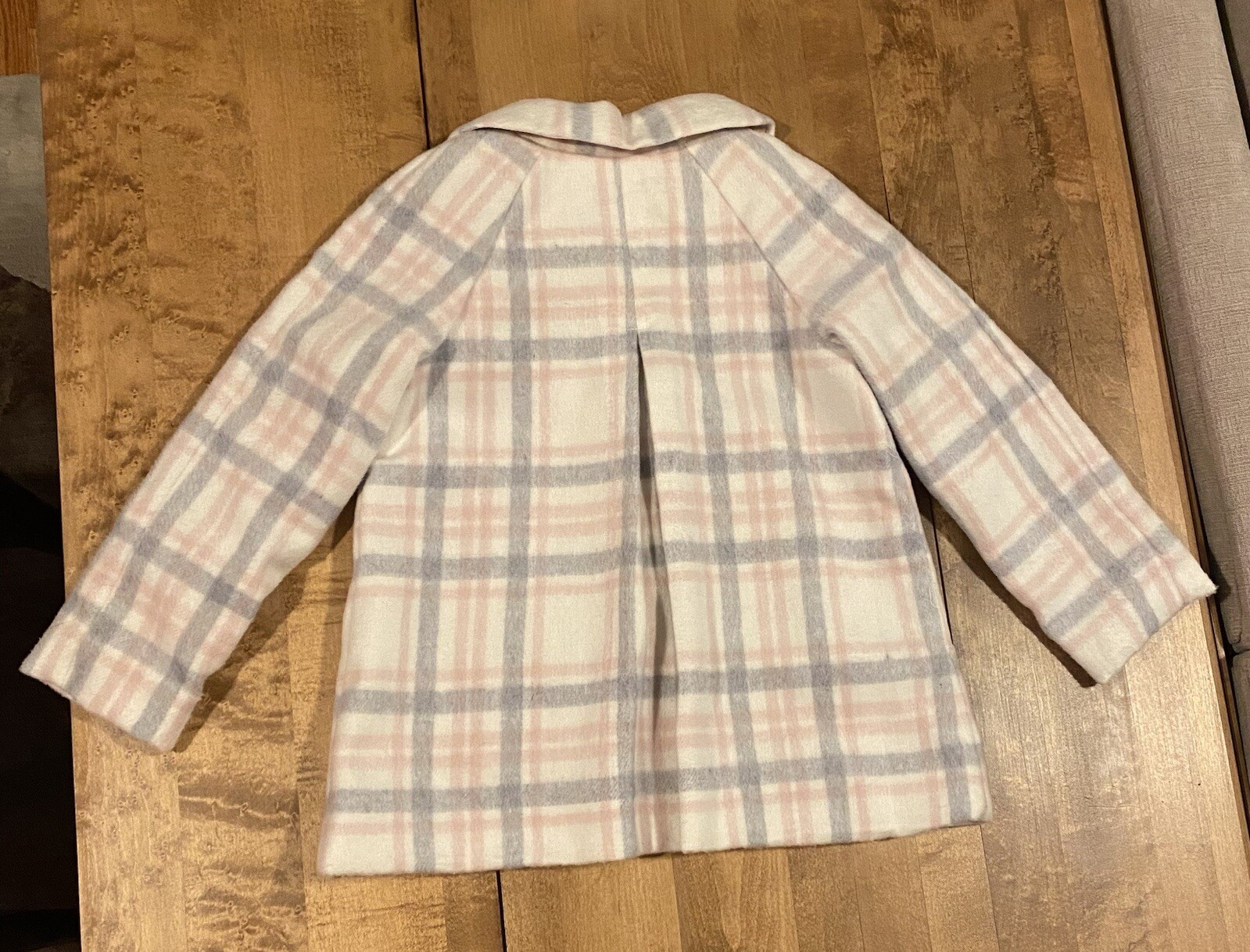Girls Max Studio Pink Plaid Jacket Coat Easter Dress Button NWOT 3T image 5
