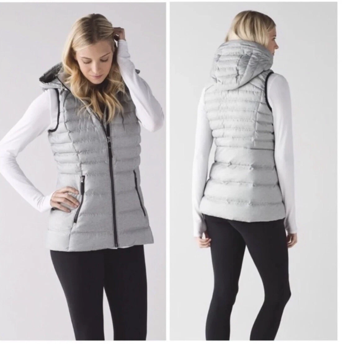 NWOT Lululemon Brave the Cold Down Puffer Vest Grey Sz 6