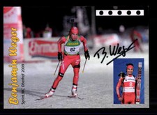 Benjamin Weger  Autogrammkarte Original Signiert Biathlon +A 175789