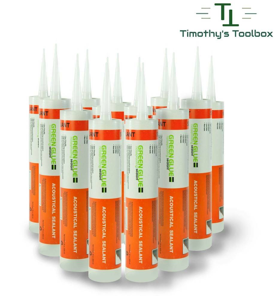 Green Glue Noiseproofing Acoustical Sealant Caulk - Case of 12 Tubes. Available Now for $185.00