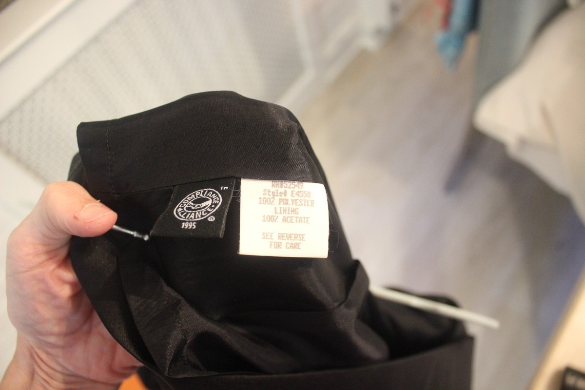 Petite Robe Noire Vintage 1995 Laundry By Shelly Segal – Taille 4, Style Audrey Hepburn, Occasion Très Bon état