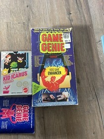 Nintendo NES Hangtab Box Games With game Genie