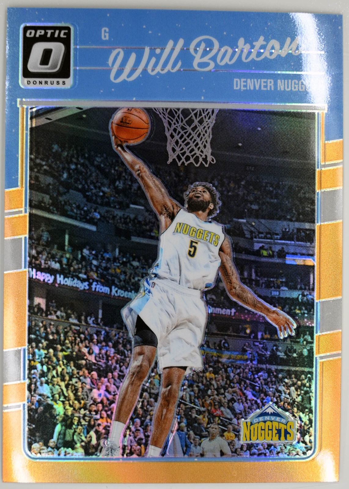 2016-17 Donruss Optic #88 Will Barton /199 Orange Prizm Denver Nuggets