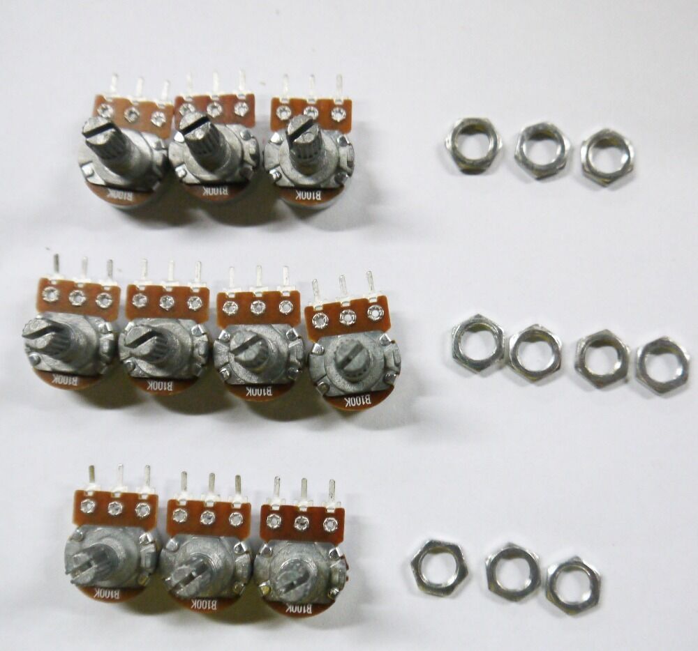 5pcs B20K 20k ohm 6 pin Linear Rotary Potentiometer for power amplifier