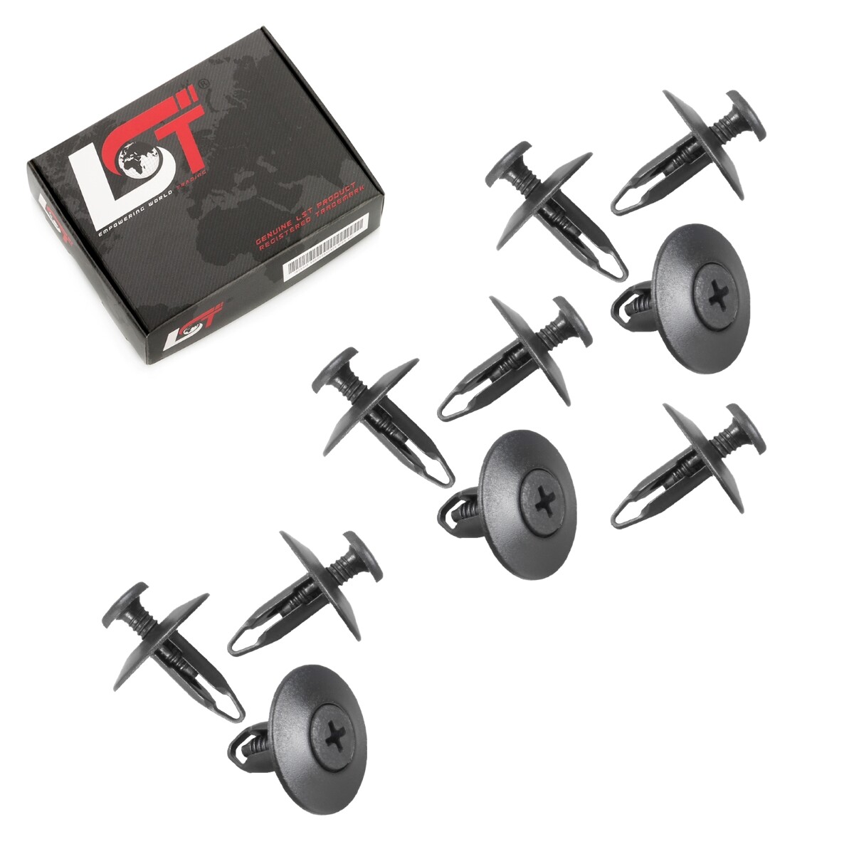 10X BUMPER MOUNTING CLIPS For NISSAN Ø 6.5Mm