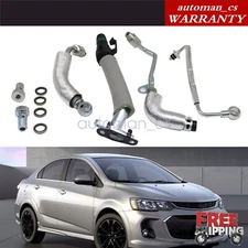 For Cruze Sonic Trax Encore 1.4L 4Pcs Turbo Oil Return Drain & Oil Feed Pipe Kit