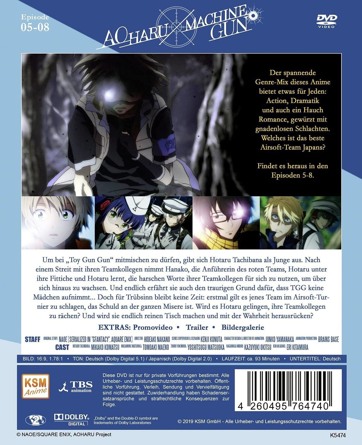 Thumbnail - Aoharu X Machinegun - Volume 2: Episode 05-08 (dvd)