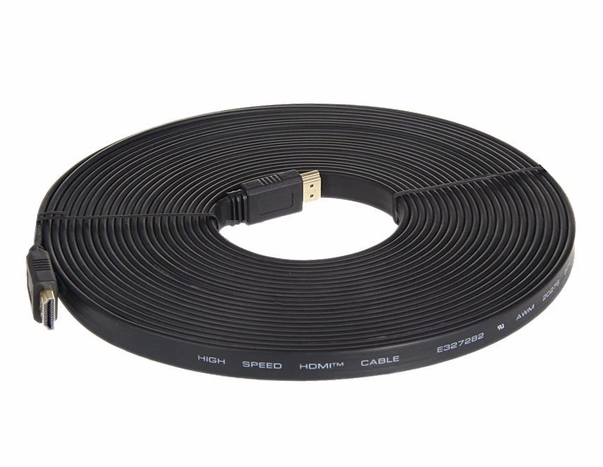 5M HDMI Cable Lead Flat V2.0 HD High Speed 4K 2160P 3D PS4 Xbox Sky HDTV PREMIUM - Image 3 of 4