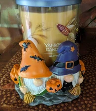Yankee Candle Halloween Gnomes Pumpkins in Witches Hats Ready For Tricks ~"2024"