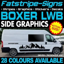 to fit PEUGEOT BOXER L3 LWB GRAPHICS STICKERS STRIPES DECAL CAMPER VAN MOTORHOME