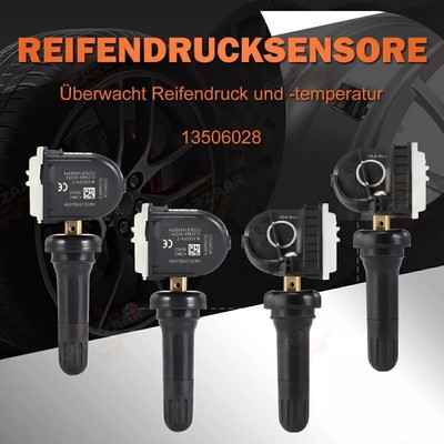 4x RDKS Reifendrucksensor TPMS Sensor Für Opel Astra J K Corsa D E 13506028 NEW