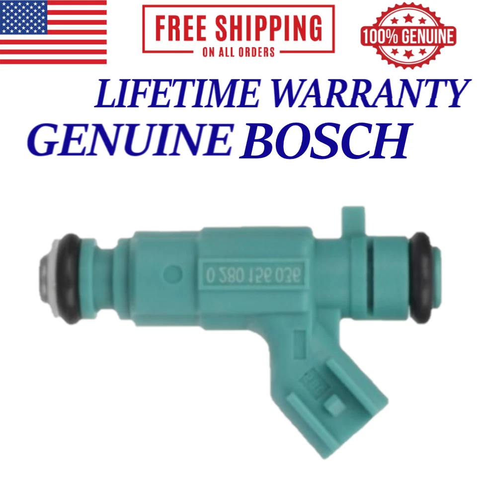 X6 OEM BOSCH Fuel Injectors For 2001, 2002, 2003, 2004 Chrysler Sebring 2.7L V6 - Image 2 of 2