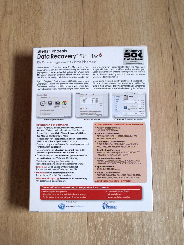 Stellar Phoenix Data Recovery 6 Mac Vollversion MiniBox [Avanquest] - Bild 2 von 2