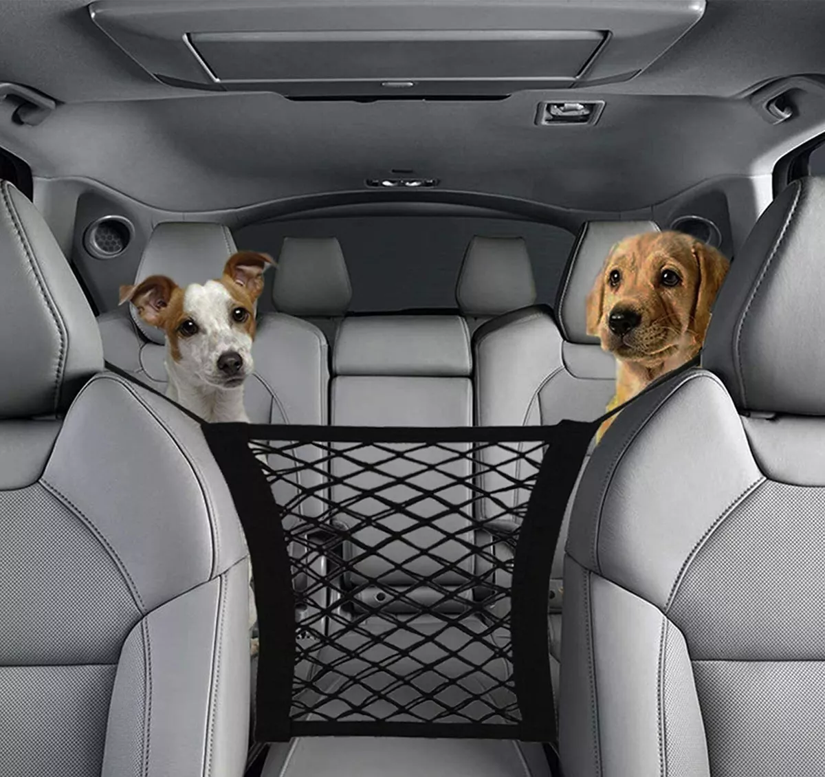 Car Dog Pet Barrier Guard Back Seat Safety Protector Mesh Net For