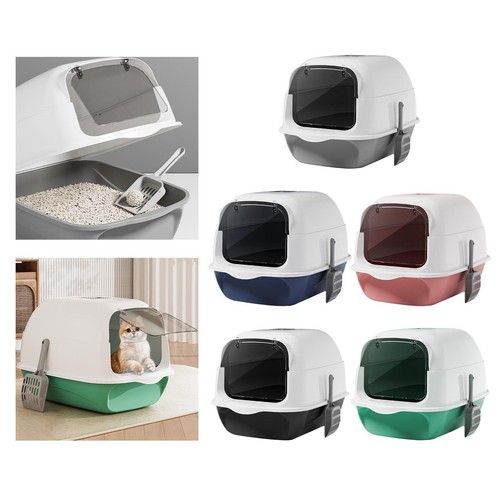 Rideau De Litière Pour Chat – Forme Semi-circulaire, Anti-odeurs, Anti-projection, Facile à Installer