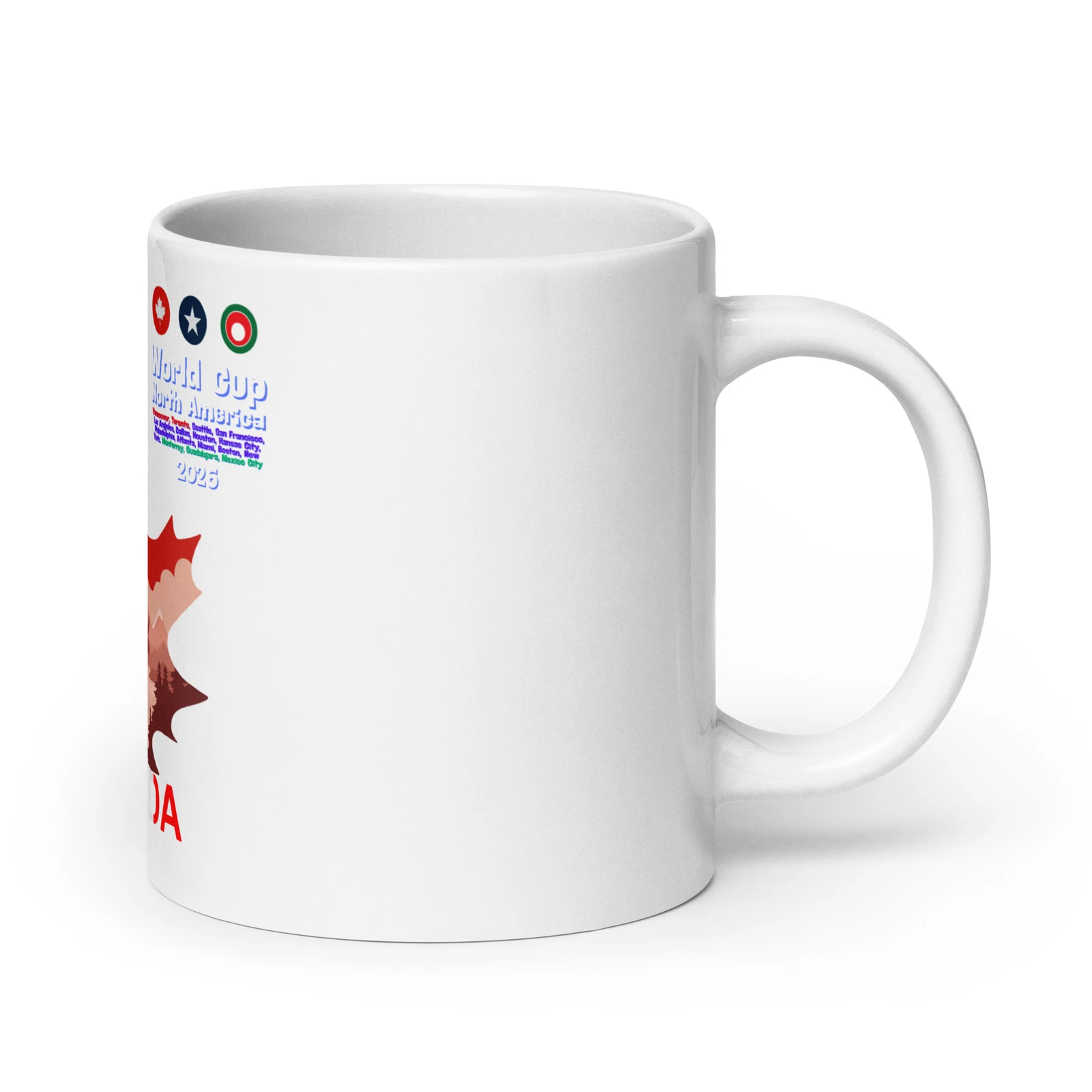 World cup 2026 soccer Canada glossy mug