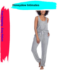Honeydew Intimates Just Chillin Jumpsuit, Gray, Small