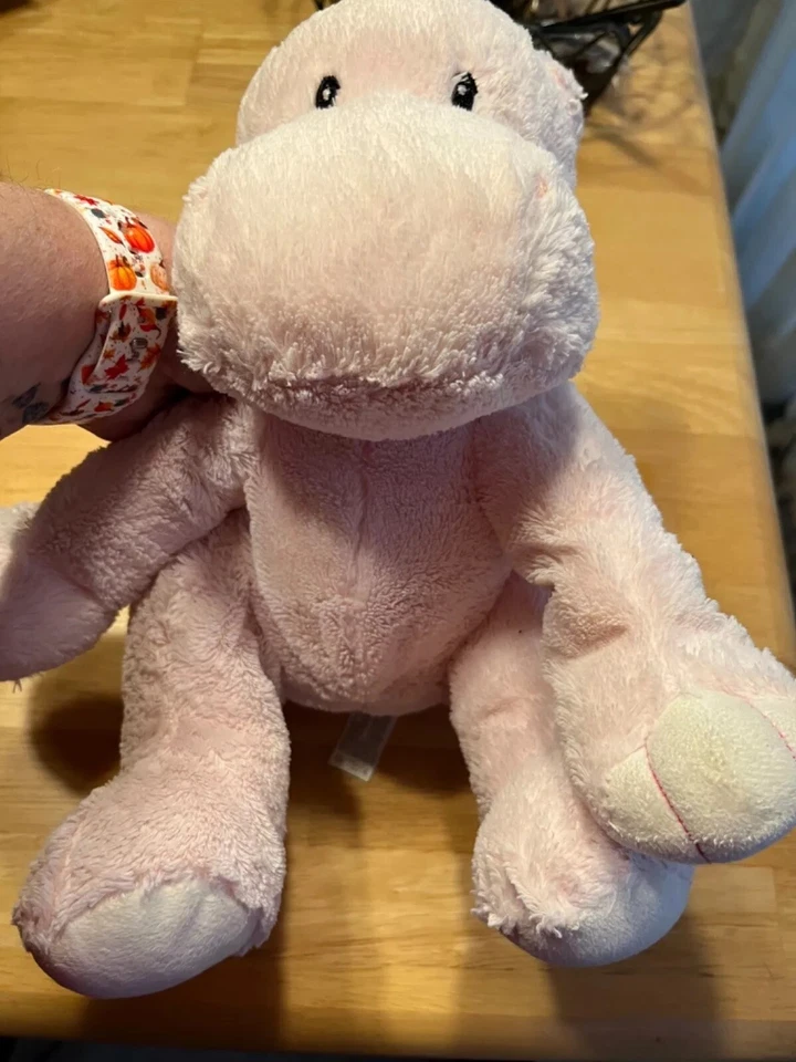 Toys R Us Pelúcia Rosa Hipopótamo Bebê 2014 Menina Macia Olhos Costurados Antigo Excelente - Imagem 2 de 4