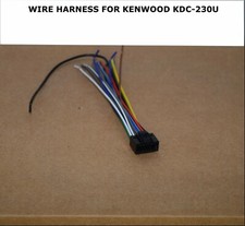 WIRE HARNESS FOR KENWOOD KDC-230U KDC230U FREE FAST SHIPPING