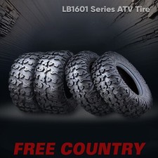 SET 4 FREE COUNTRY PREMIUM ATV TIRES 25x10-12 25x10x12 & 25x11-12 25x11x12 8PR