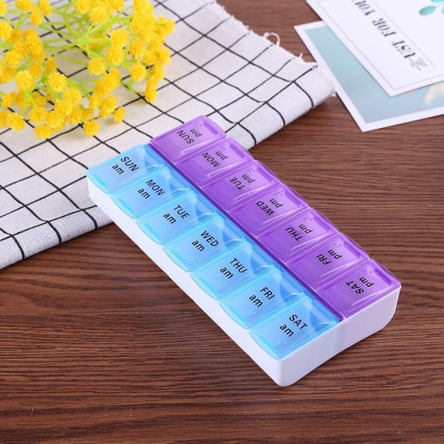 Weekly Daily Pill Box Organiser Tablet Medicine Storage Dispenser 7 Day Night UK - Picture 7 of 11