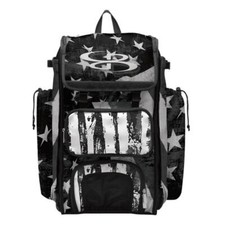 Boombah Catchers Baseball Superpack - Bat Bag Backpack - USA Stars Black Ops