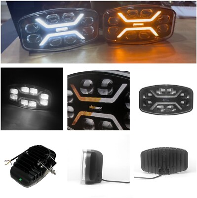10 Zoll Demmon LED Scheinwerfer Klarglas 12/24V passend für Scania DAF MAN Volvo